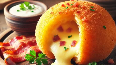 Coxinha Cremosa de Queijo e Bacon