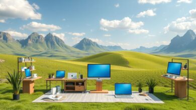 Ambiente dedicado a vendas online com produtos variados.