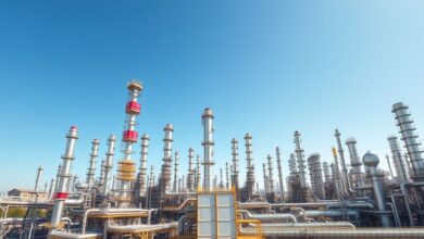 Refinaria da Petrobras destacando sua importância energética.