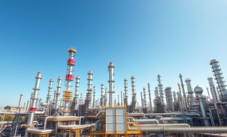 Refinaria da Petrobras destacando sua importância energética.