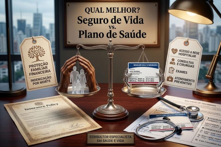 Seguro de vida ou plano de saúde: qual a diferença e quando cada um faz sentido?
